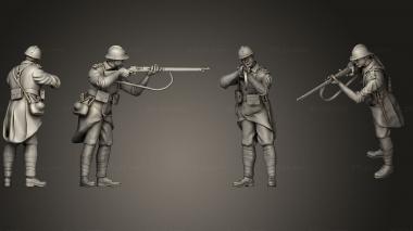 Military figurines French soldier 1 4 3d model